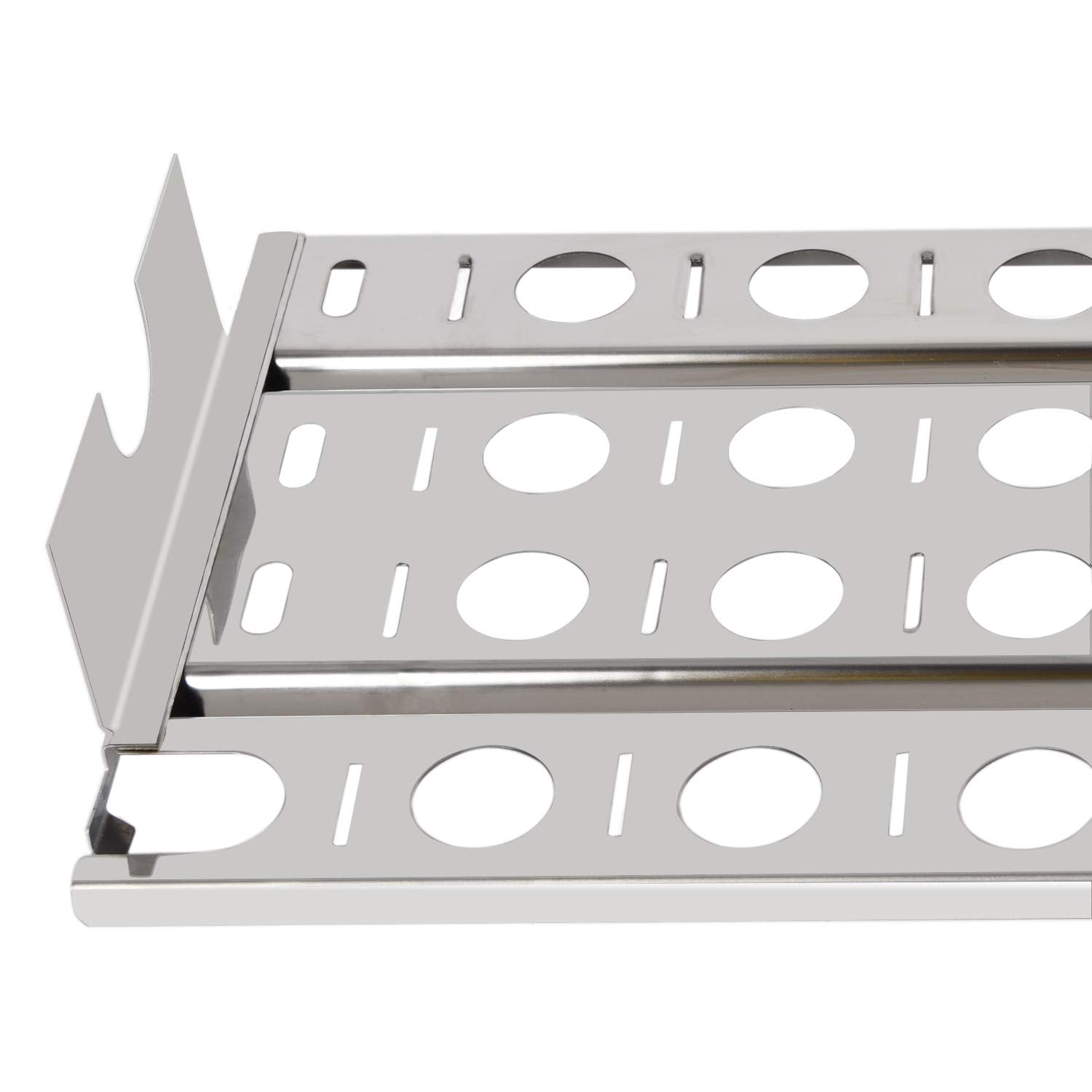GasSaf tray next to ruler displaying 16 7/8 inch width for accurate sizing