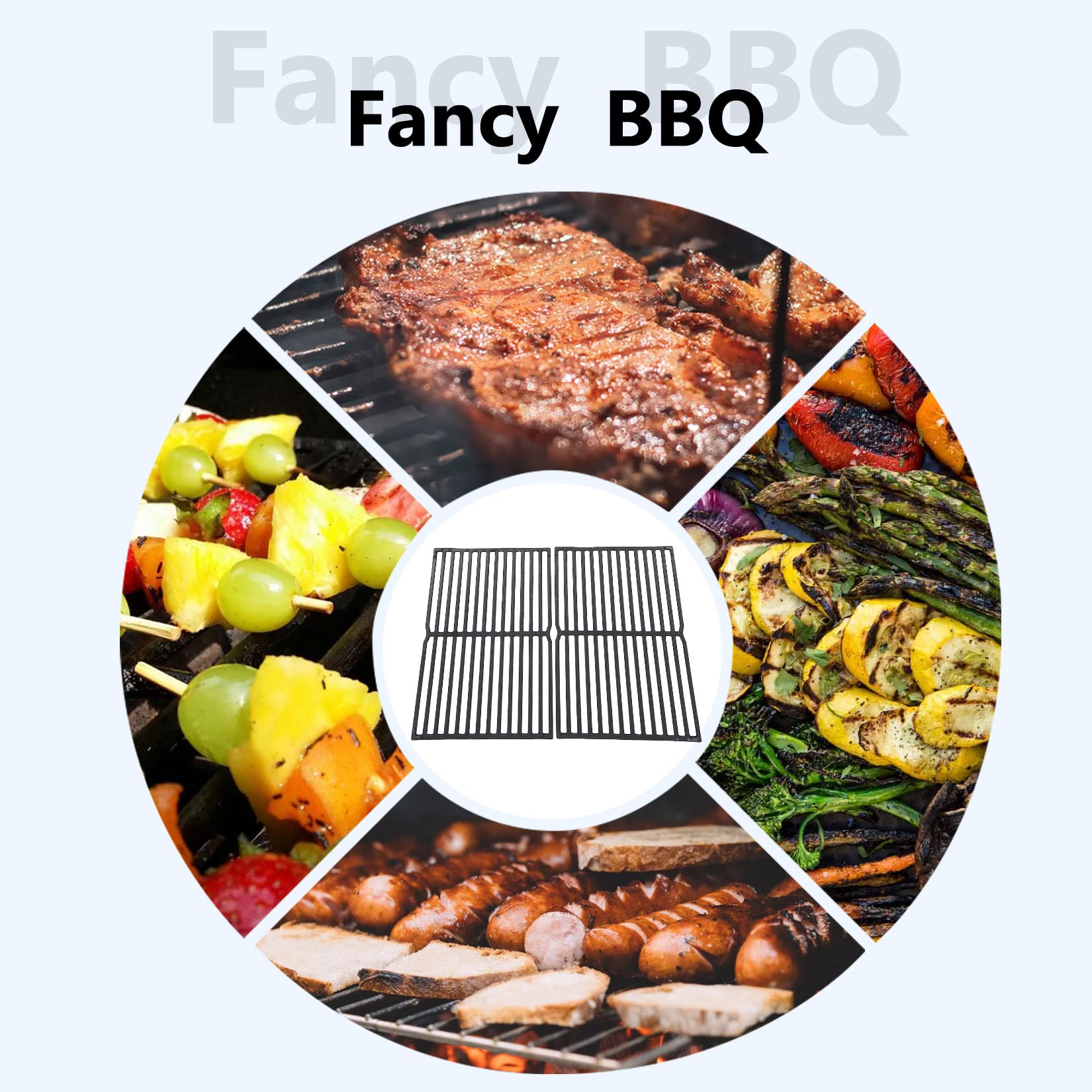 GasSaf two-pack layout showing both grates to replace a full cooking surface