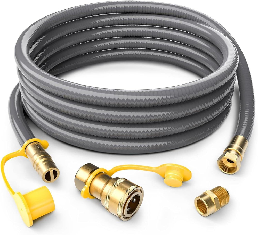 GasXpert front packaging showing full 24ft hose and fittings, demonstrating easy installation