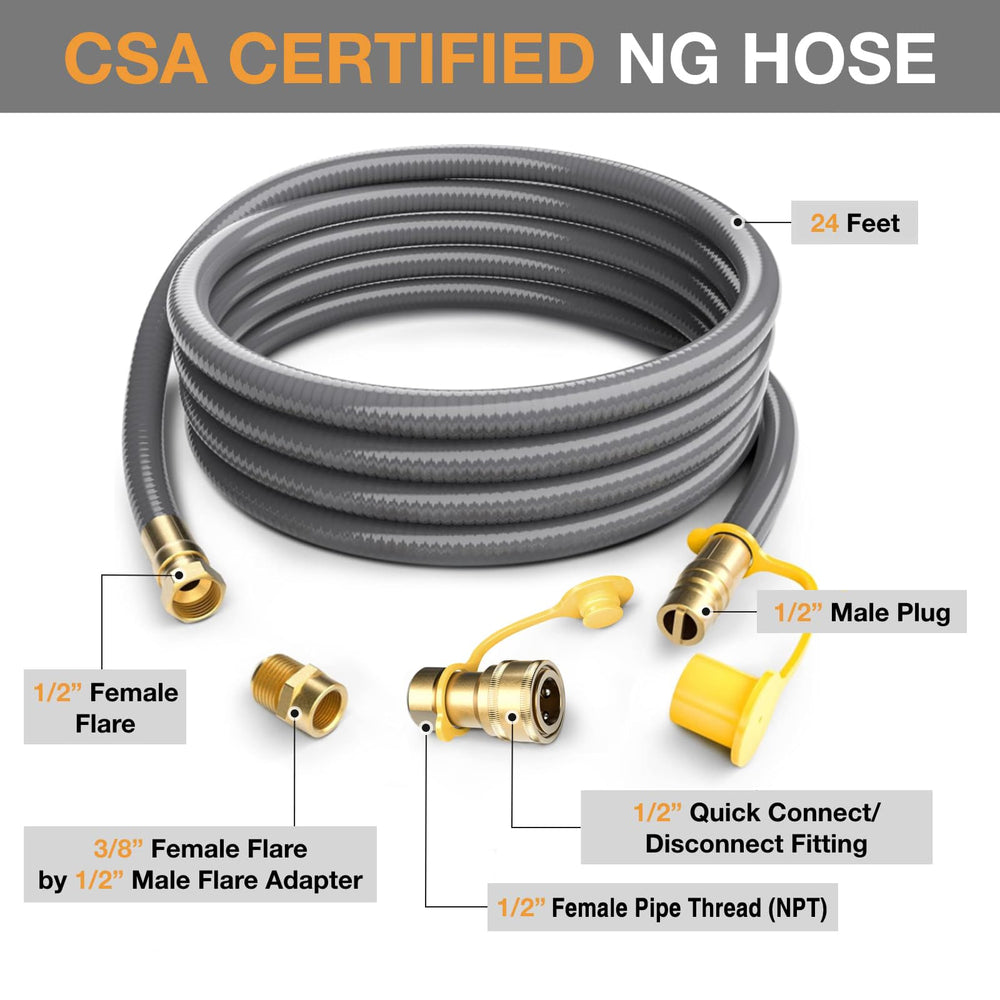 GasXpert quick-connect detail with coupling engaged, offering fast secure hookup