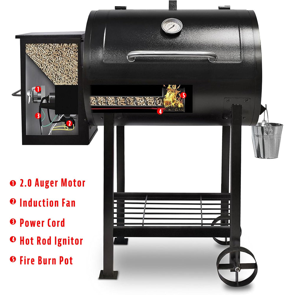 Gaterygrills kit installed inside pellet grill restoring pellet feed and heat