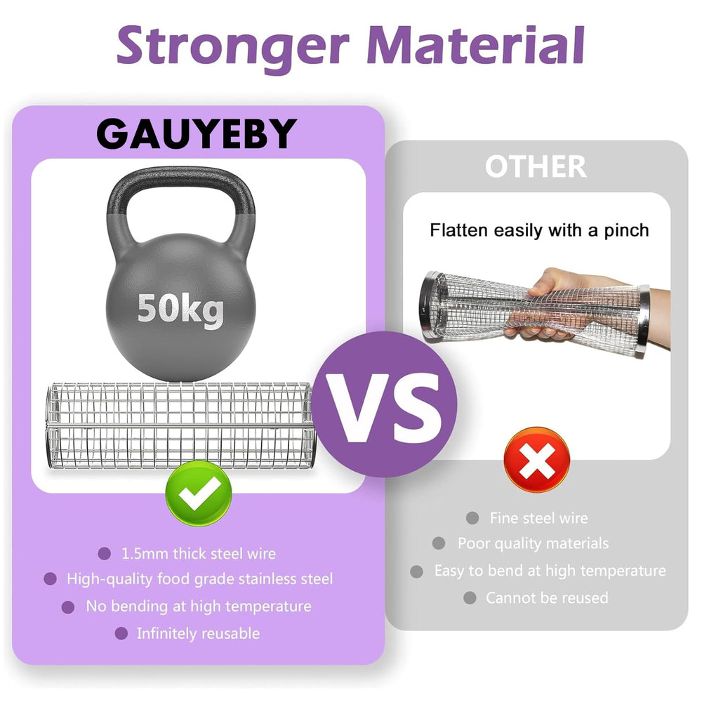 GAUYEBY size scale with hand showing compact portable dimensions benefit