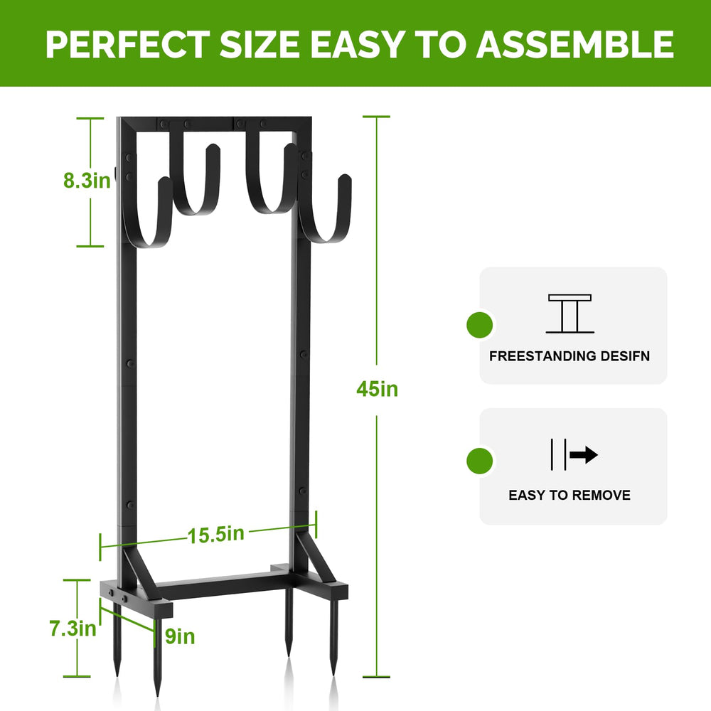 GAVISCITY long ground spikes driven into soil demonstrating secure anchoring