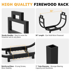 GAVISCITY log carrier bag on rack ready to transfer wood for convenient carrying benefit