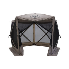 Gazelle Tents G5 front view showing shelter and seating benefit