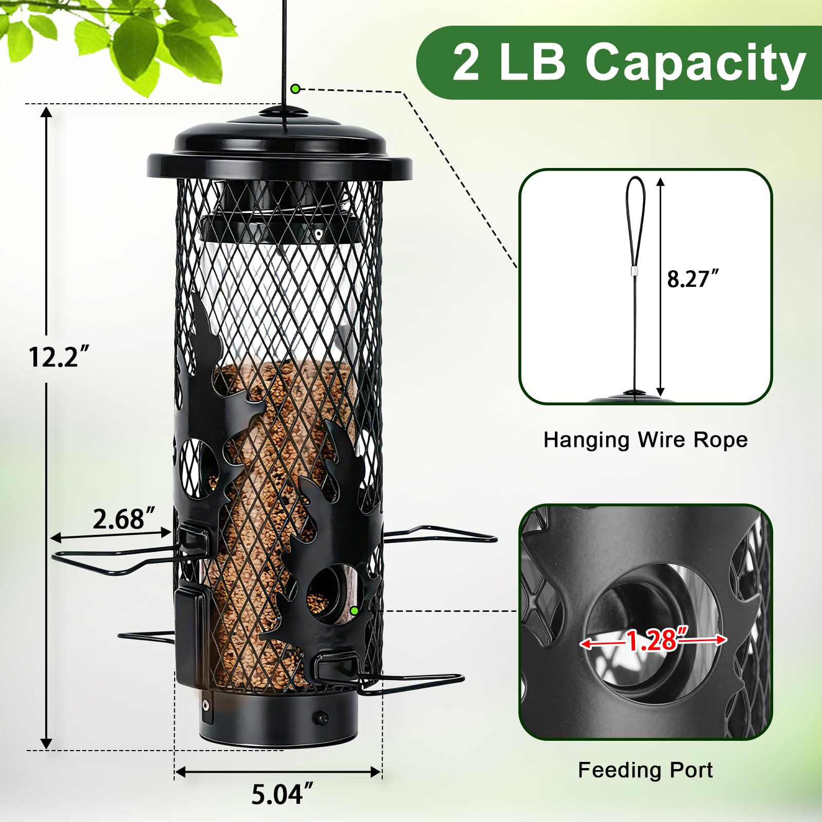 Gbekery feeder top lid open for easy refilling without spills, convenience benefit