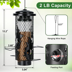 Gbekery feeder top lid open for easy refilling without spills, convenience benefit