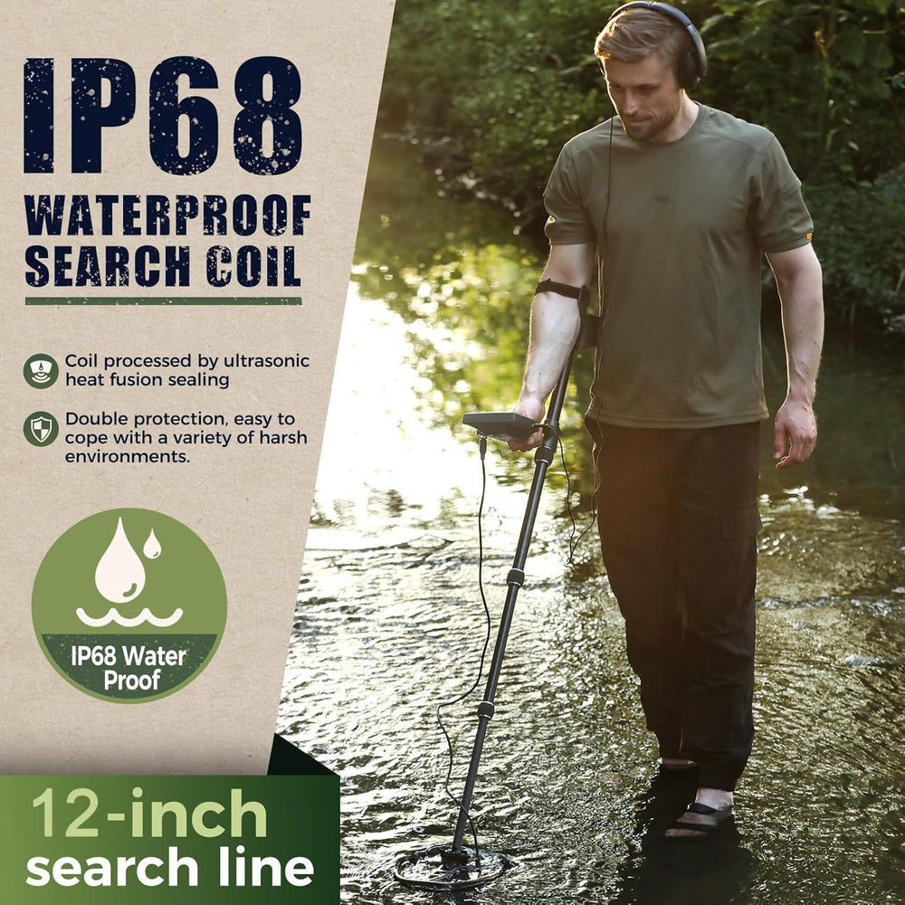 Gbnryg detector in use on a beach illustrating stable performance near water