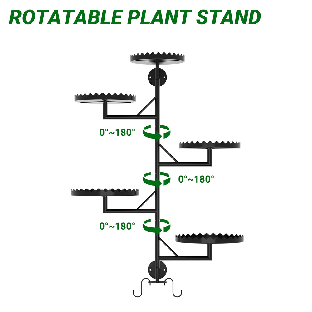 GcdPai multiple plants displayed on tiers demonstrating organized presentation