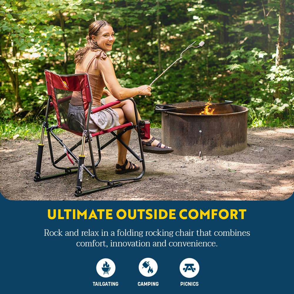 GCI Outdoor padded armrest with cup holder keeping drinks secure