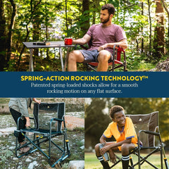 GCI Outdoor Freestyle Rocker folded compact demonstrating easy transport advantage