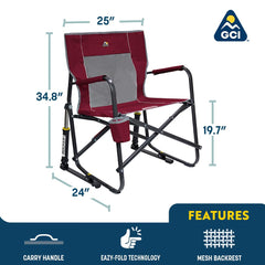 GCI Outdoor folded compact for easy transport and space-saving storage