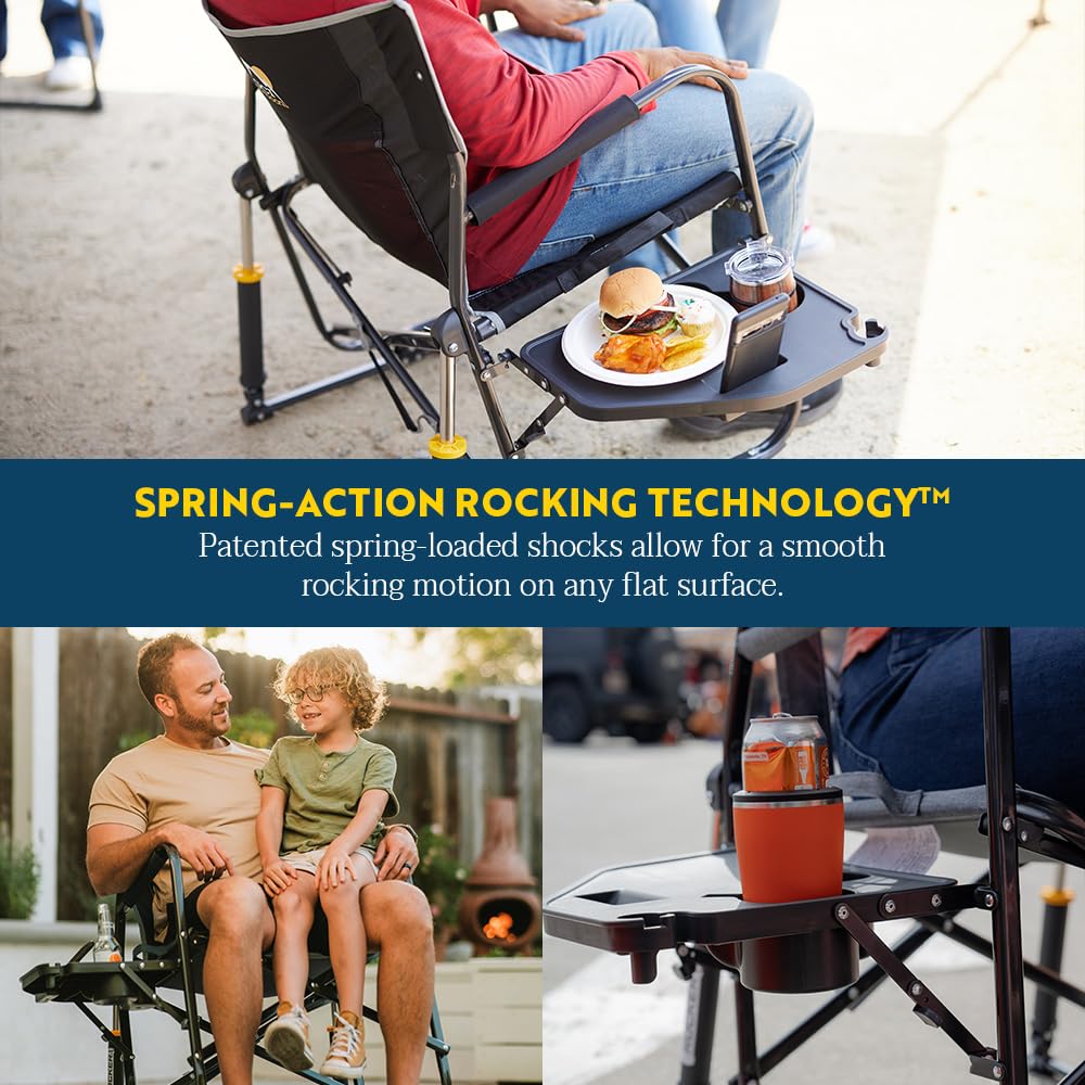 GCI Outdoor Freestyle Rocker XL folded profile compact for easy storage and transport