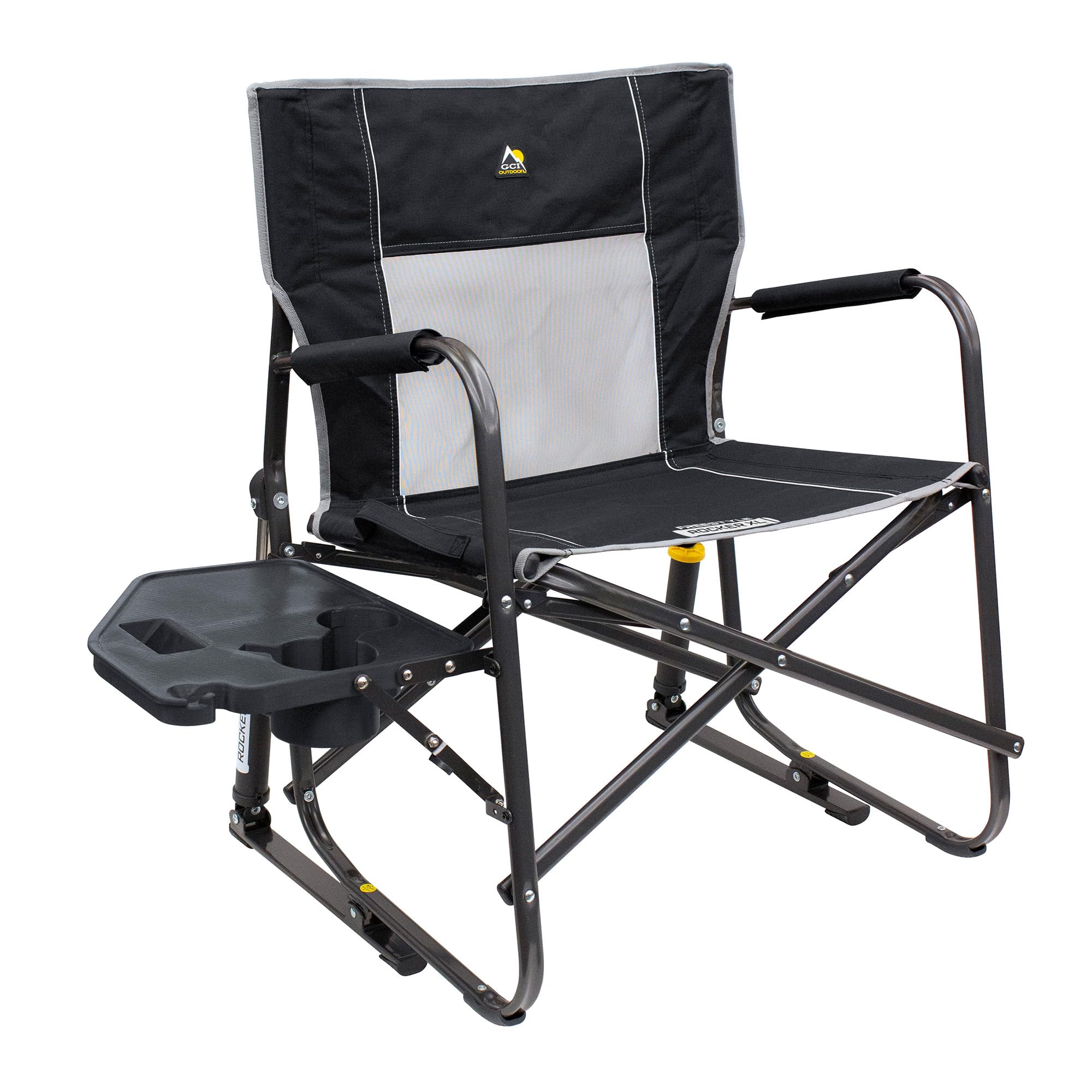 GCI Outdoor Freestyle Rocker XL front view showing solid frame and roomy seat for comfort