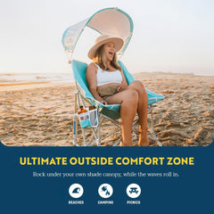 GCI Outdoor canopy detail with UPF50 protection for sun comfort