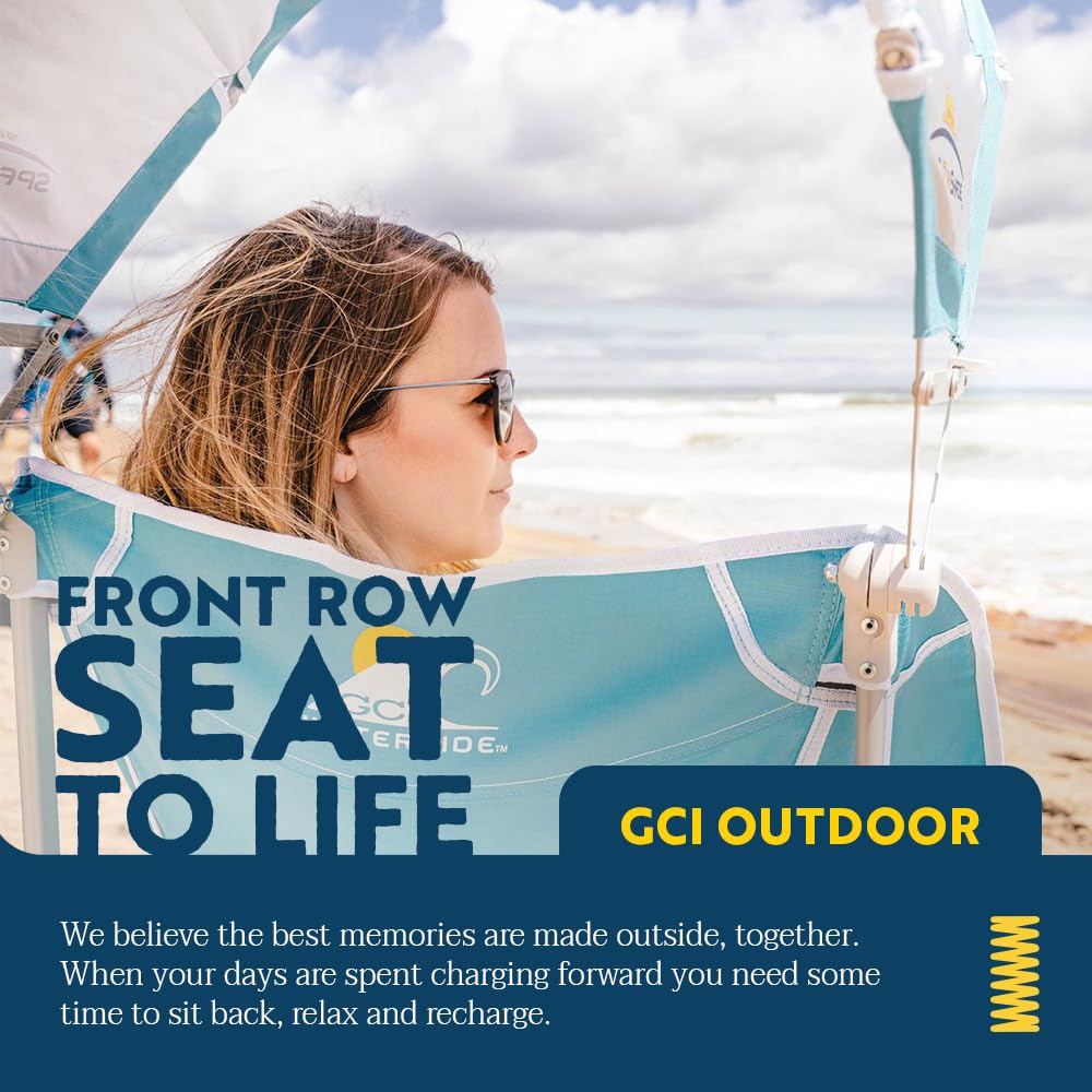 GCI Outdoor label and specs showing weight capacity and warranty