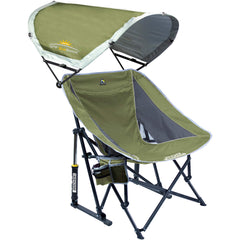GCI Outdoor Pod Rocker front view showing stable rocking for comfort