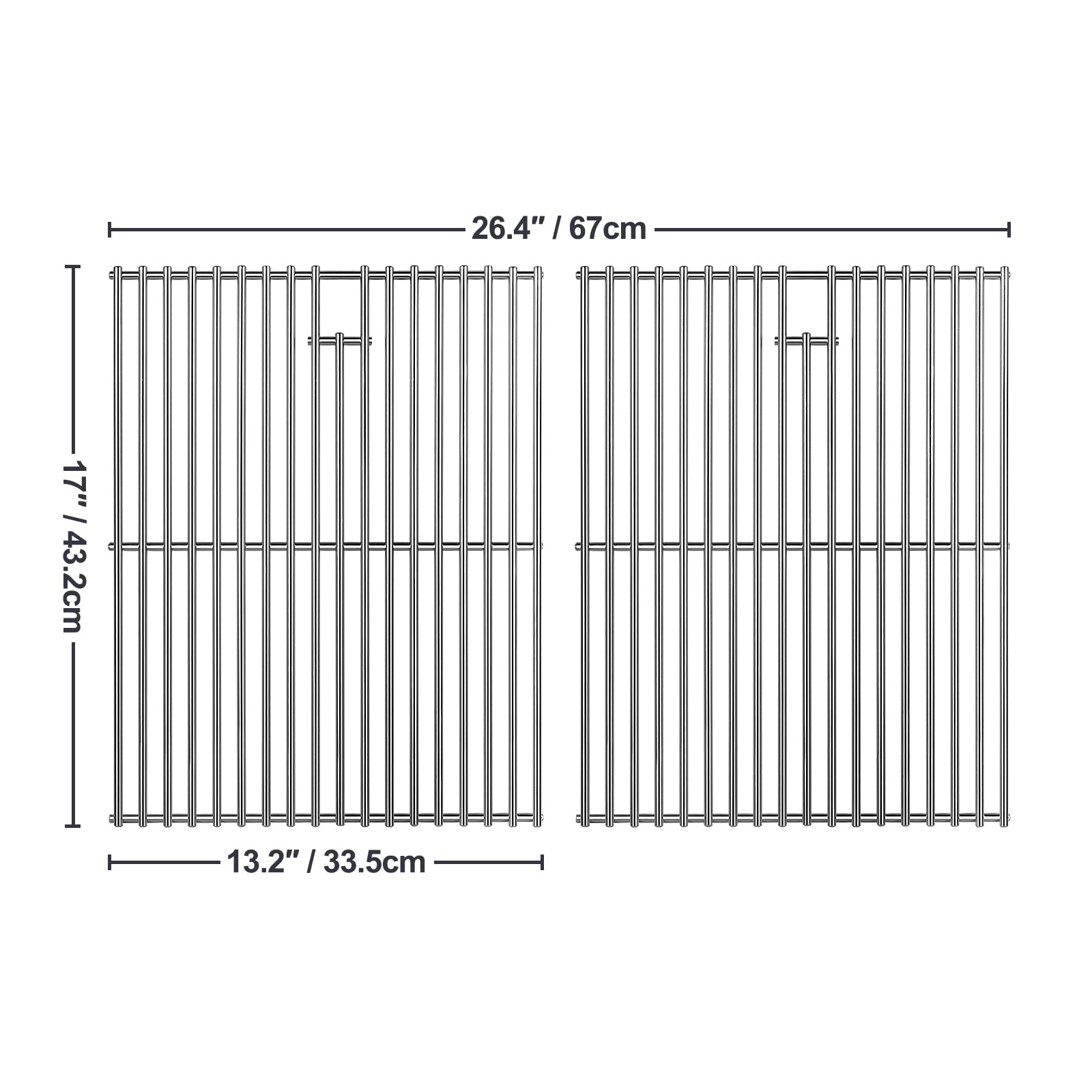 Gcostar close-up of 7mm solid stainless bar diameter highlighting durability and heat contact