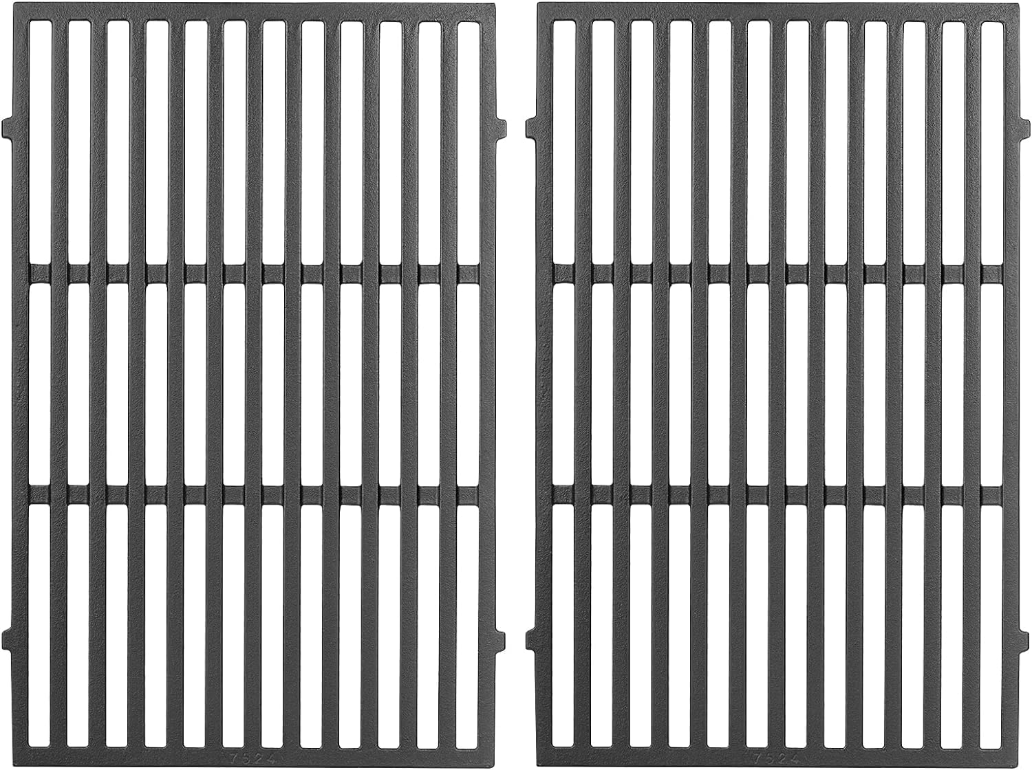 Gcostar front view grates showing full replacement fit and durable cast iron benefit