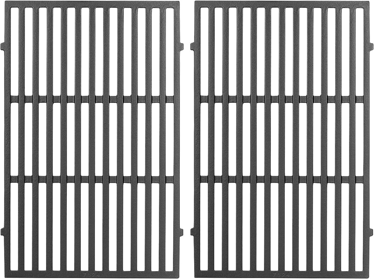 Gcostar front view grates showing full replacement fit and durable cast iron benefit
