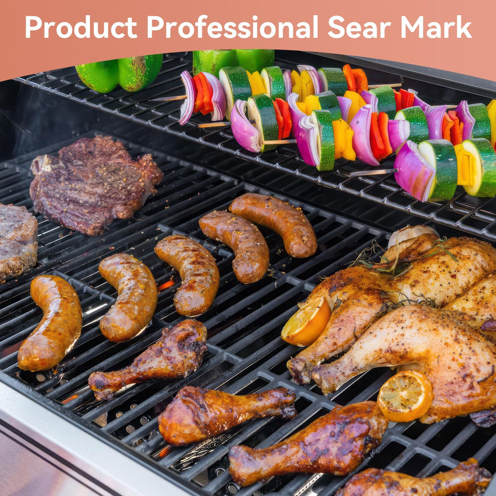 Gcostar grates in backyard barbecue scene showing improved sear for home grilling