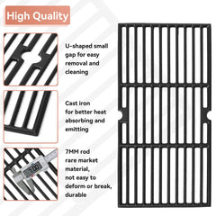 Gcostar grates installed in Oklahoma Joe Longhorn showing even heat distribution benefit