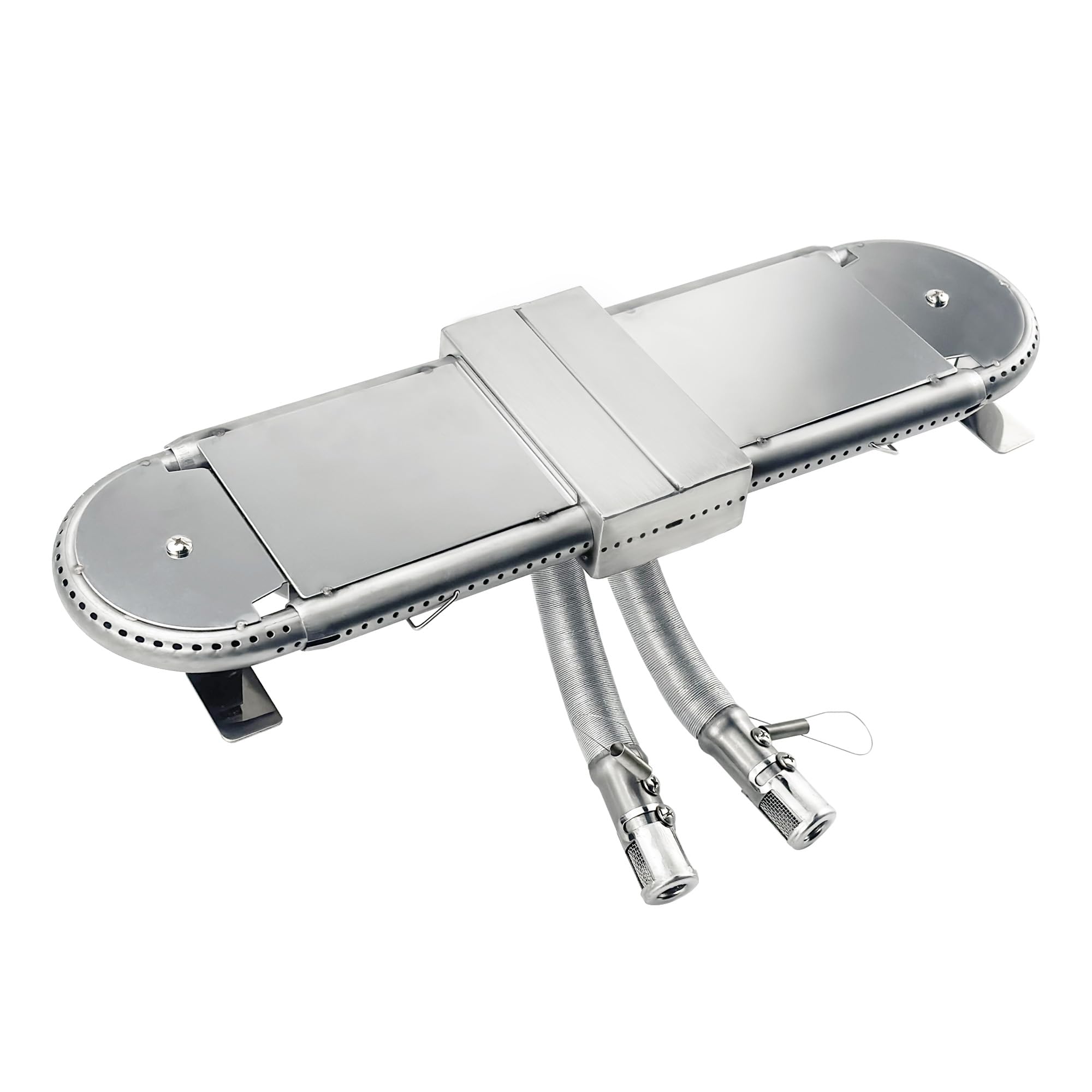 GDCERIX front view oblong tube burner showing mounting ends and profile for easy replacement