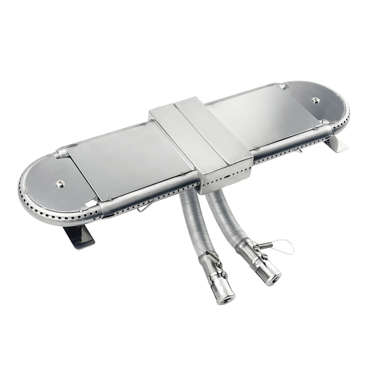 GDCERIX front view oblong tube burner showing mounting ends and profile for easy replacement