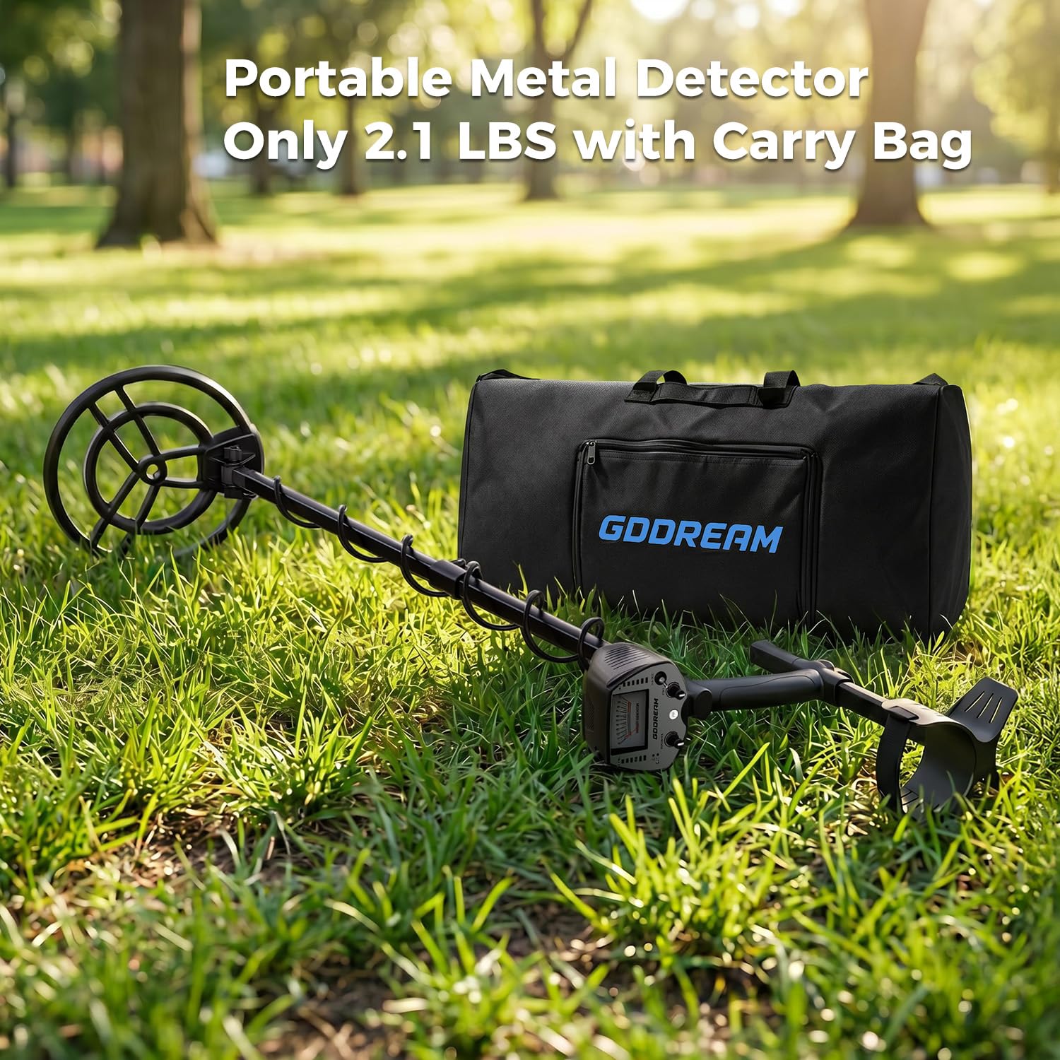 GDDREAM carry bag with shovel showing compact transport and field readiness
