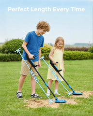 GDDREAM child holding detector in backyard demonstrating comfortable use