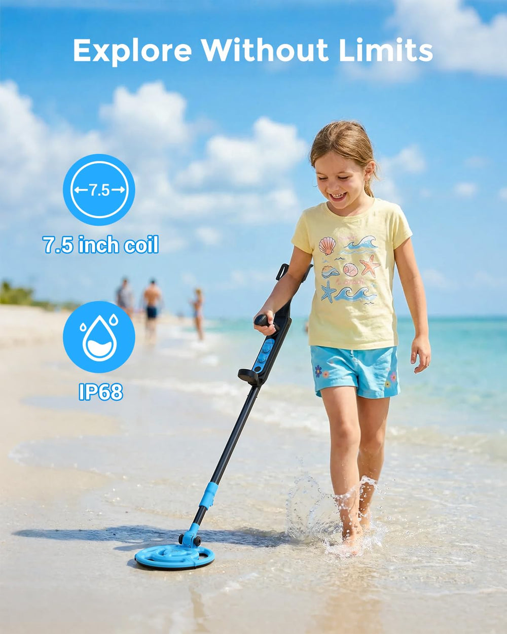 GDDREAM waterproof coil in sand illustrating beach-ready exploration