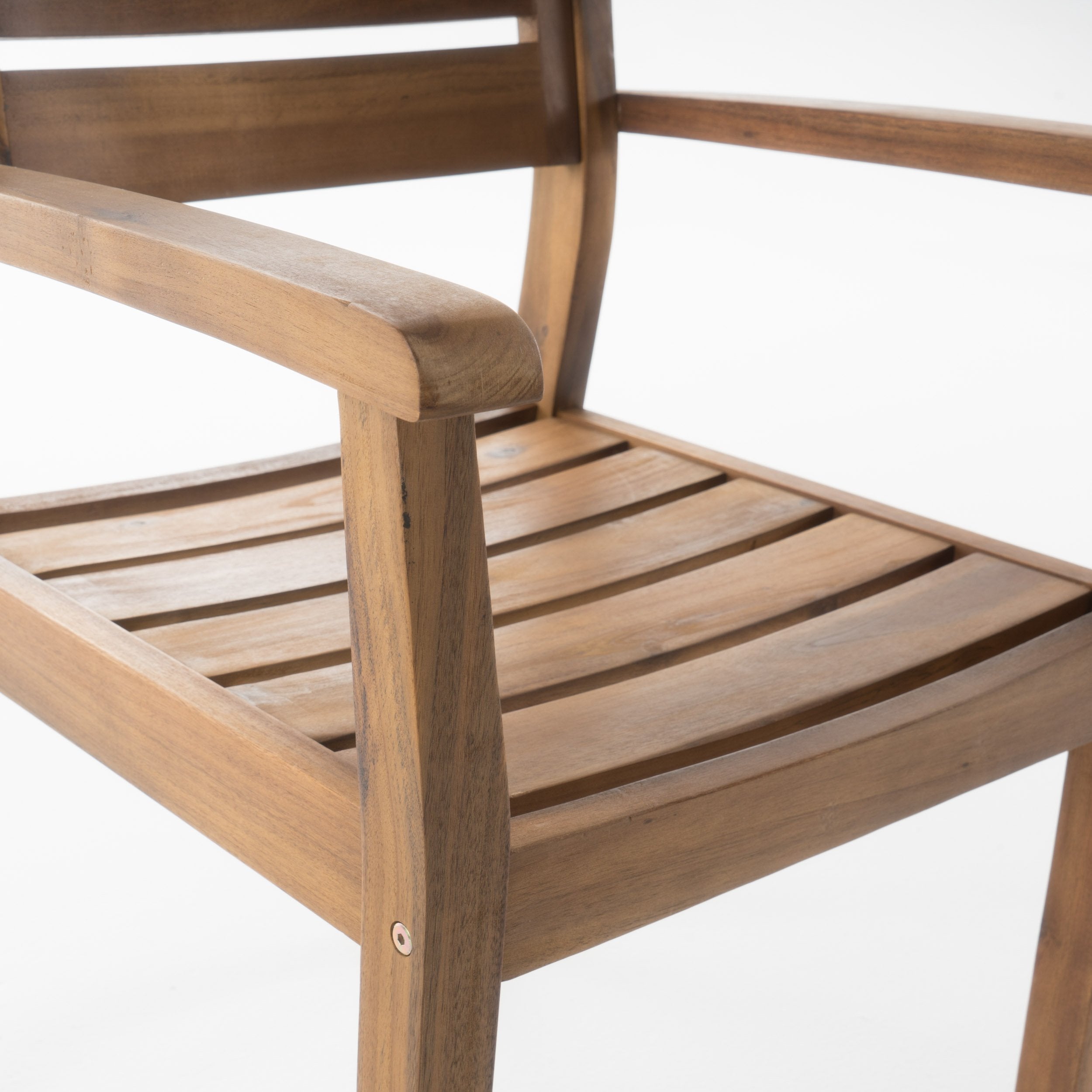 GDFStudio Christopher Knight close-up of acacia grain highlighting durable weather-treated wood