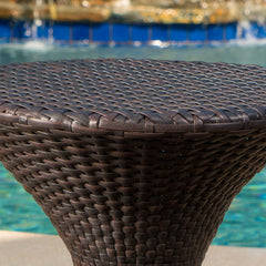 GDFStudio Franklin with beverages on top showing practical use benefit: convenient outdoor surface