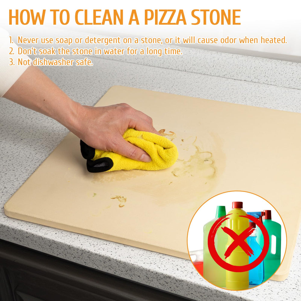 GDGZJJD extra-large stone with multiple pizzas baking evenly at once