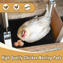 GDHSWJ nesting pads placed in a coop box protecting eggs and reducing mess