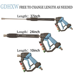 GDHXW adjustable extension wand in three lengths to extend reach without ladder