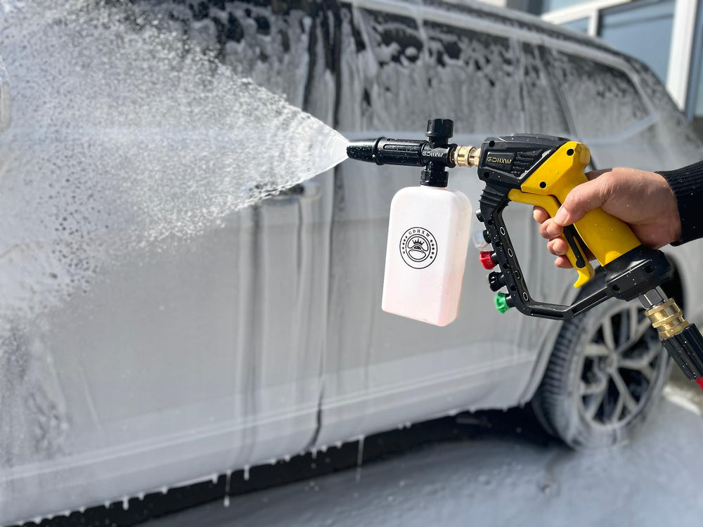 GDHXW nozzle tip set laid out to show five quick-change spray patterns for versatility