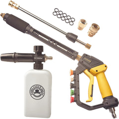 GDHXW pressure gun front view showing ergonomic grip and trigger for comfortable control