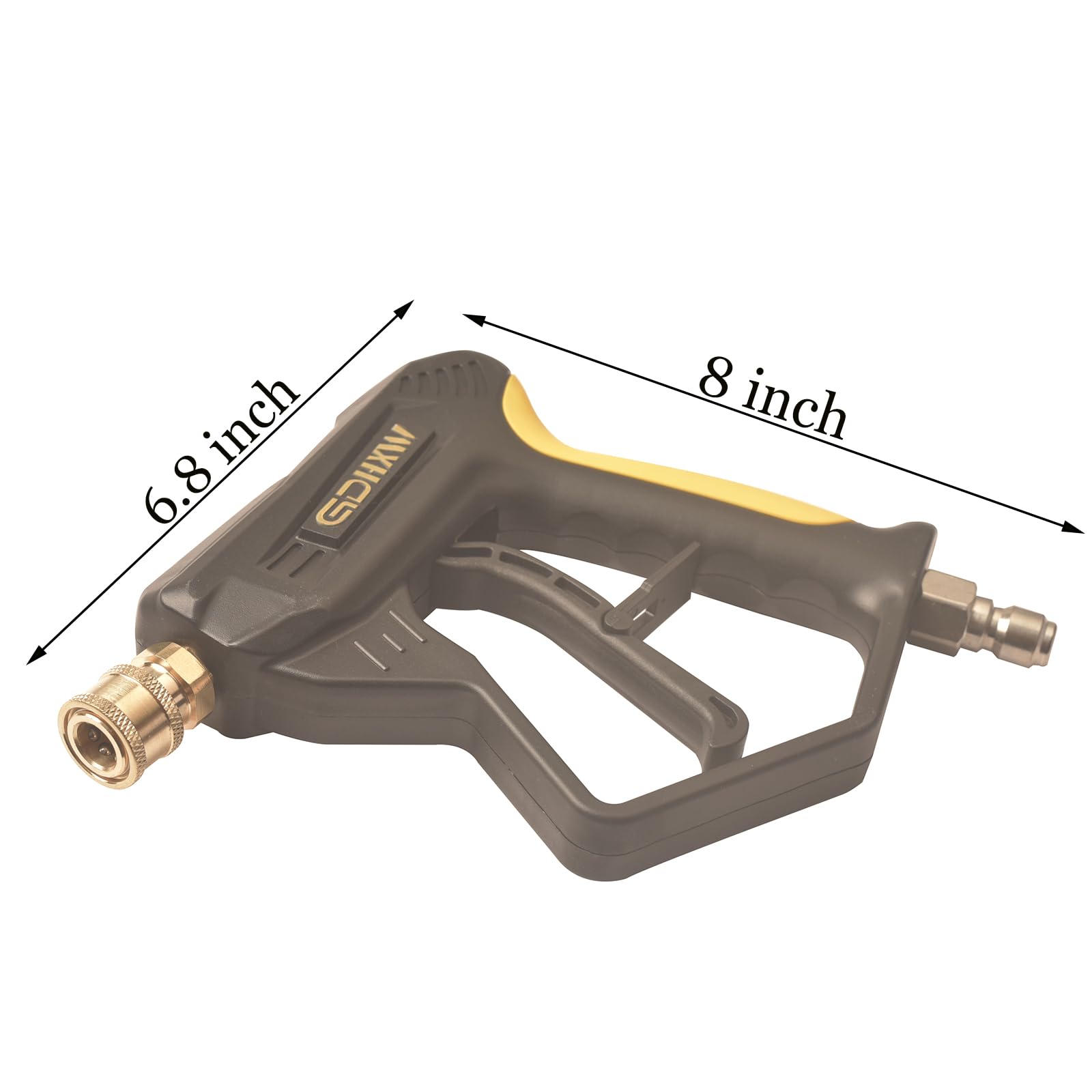 GDHXW quick-connect fitting detail for fast secure hose attachment and swap