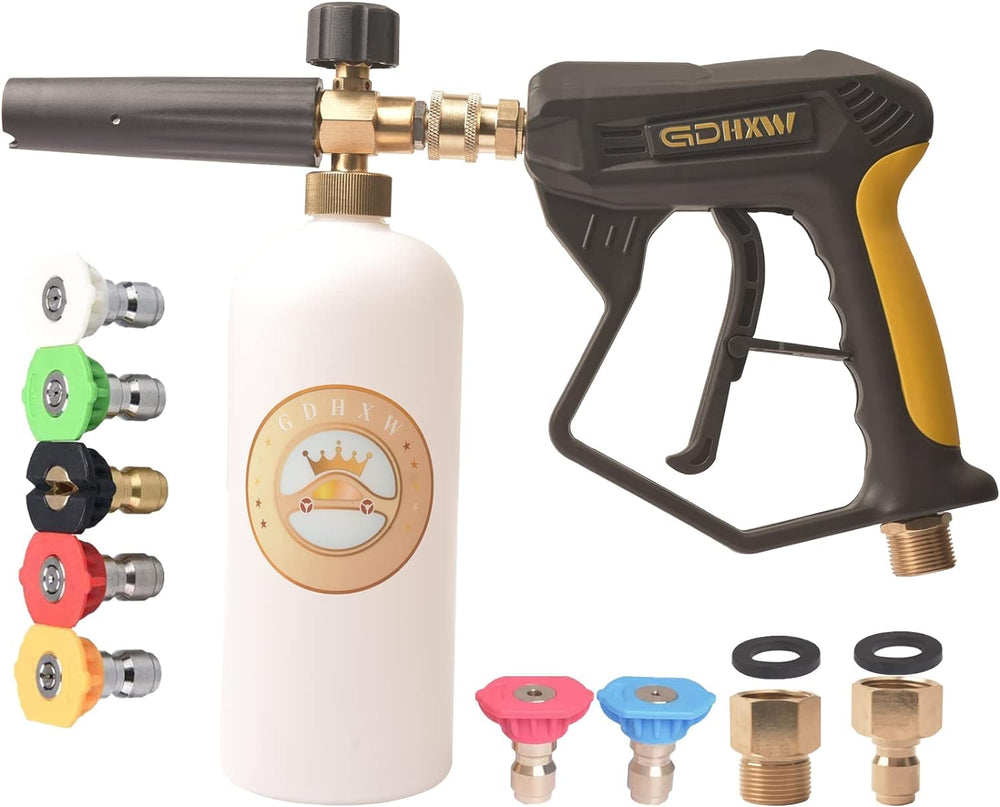 GDHXW X-887 gun and foam cannon kit showing complete components and convenience