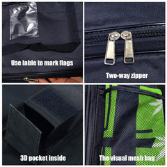 GDKJMY open bag with full-length double zipper for fast loading
