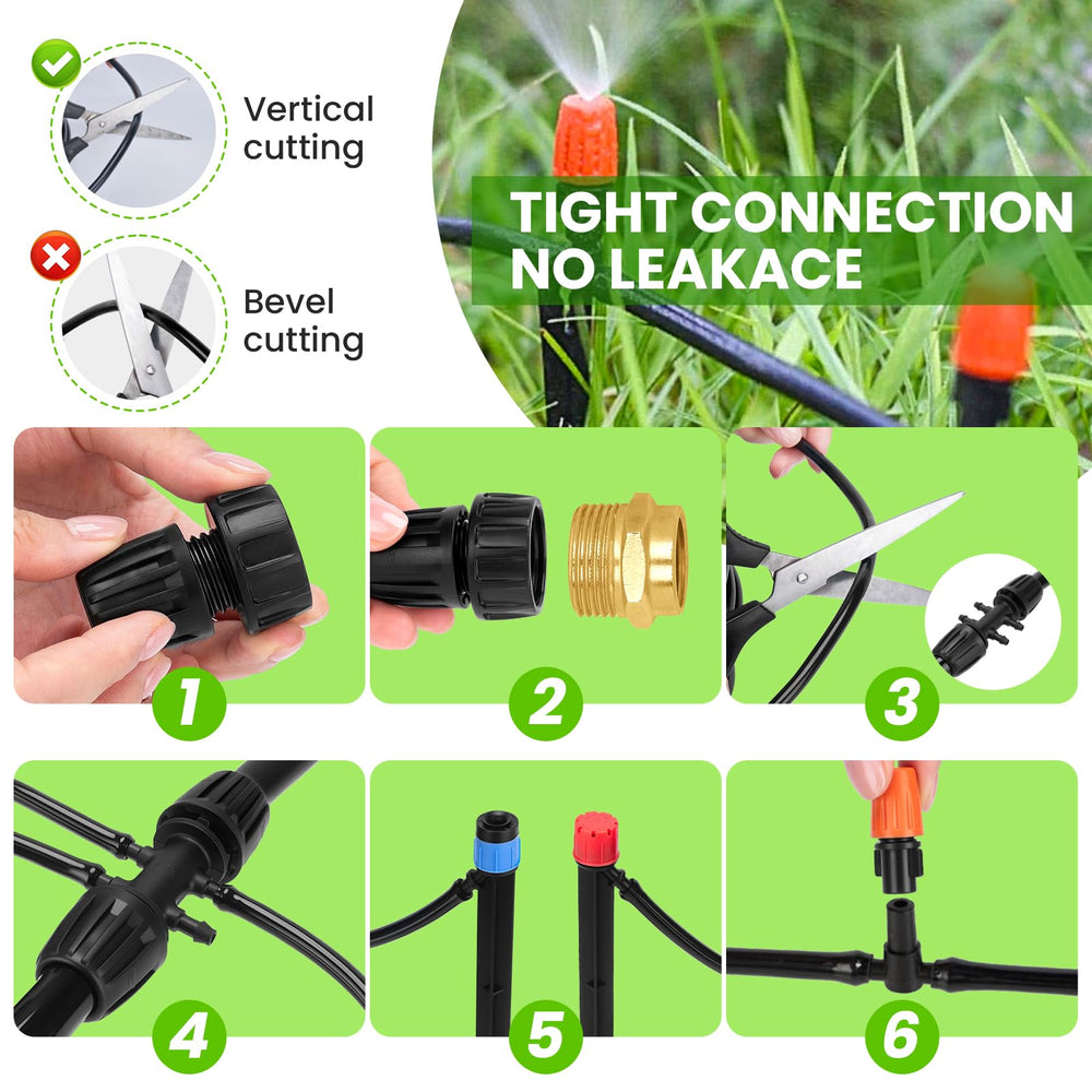 GDLIN connectors and stakes close detail highlighting secure, tool-free assembly