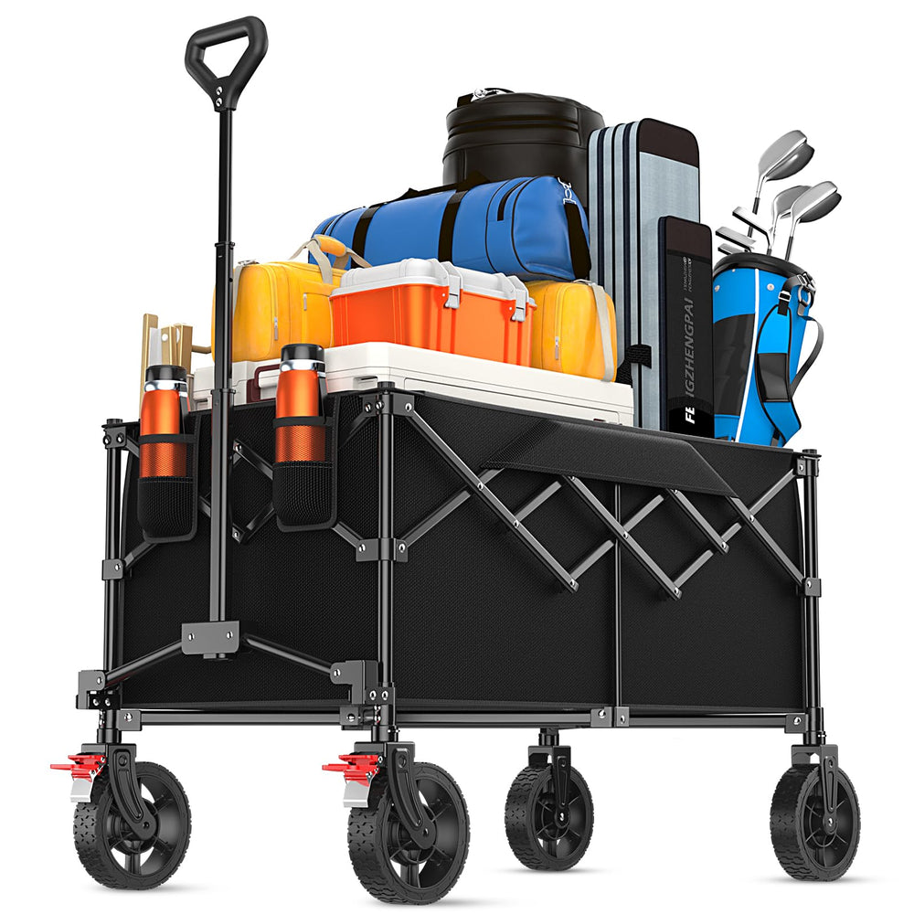 Geamen wagon front view showing large capacity and easy access