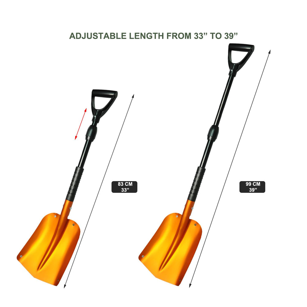GEARFLAG shovel inside included carry bag keeping vehicle interiors clean and organized