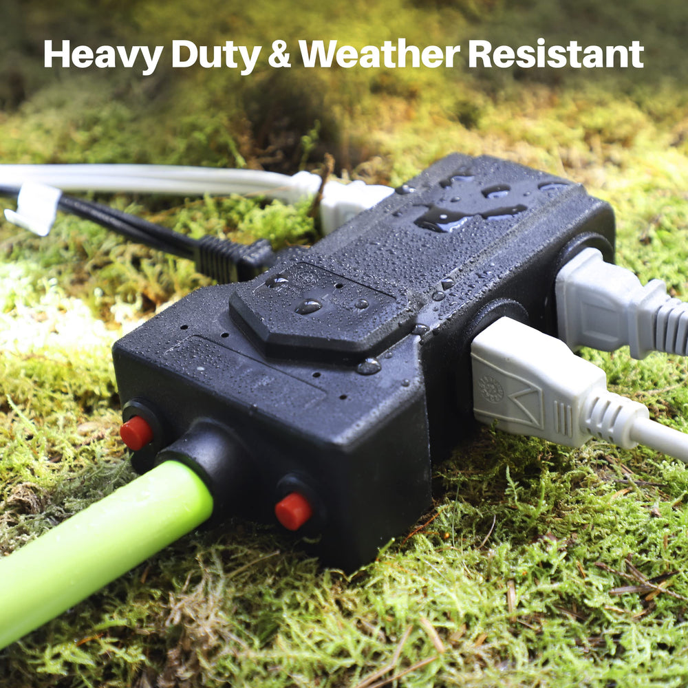 GEARit connected to generator demonstrating immediate multi-outlet power availability