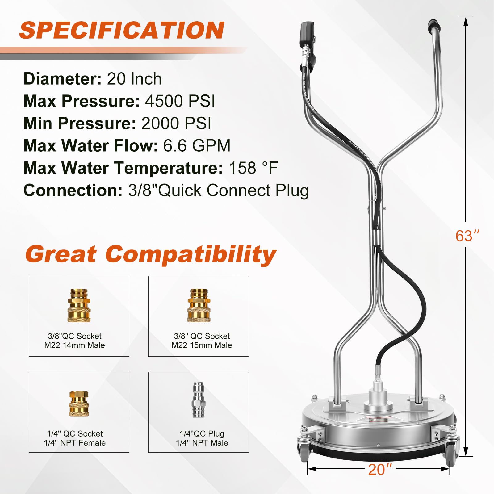 GEARWAVE four wheels view providing stable maneuvering and steady cleaning passes