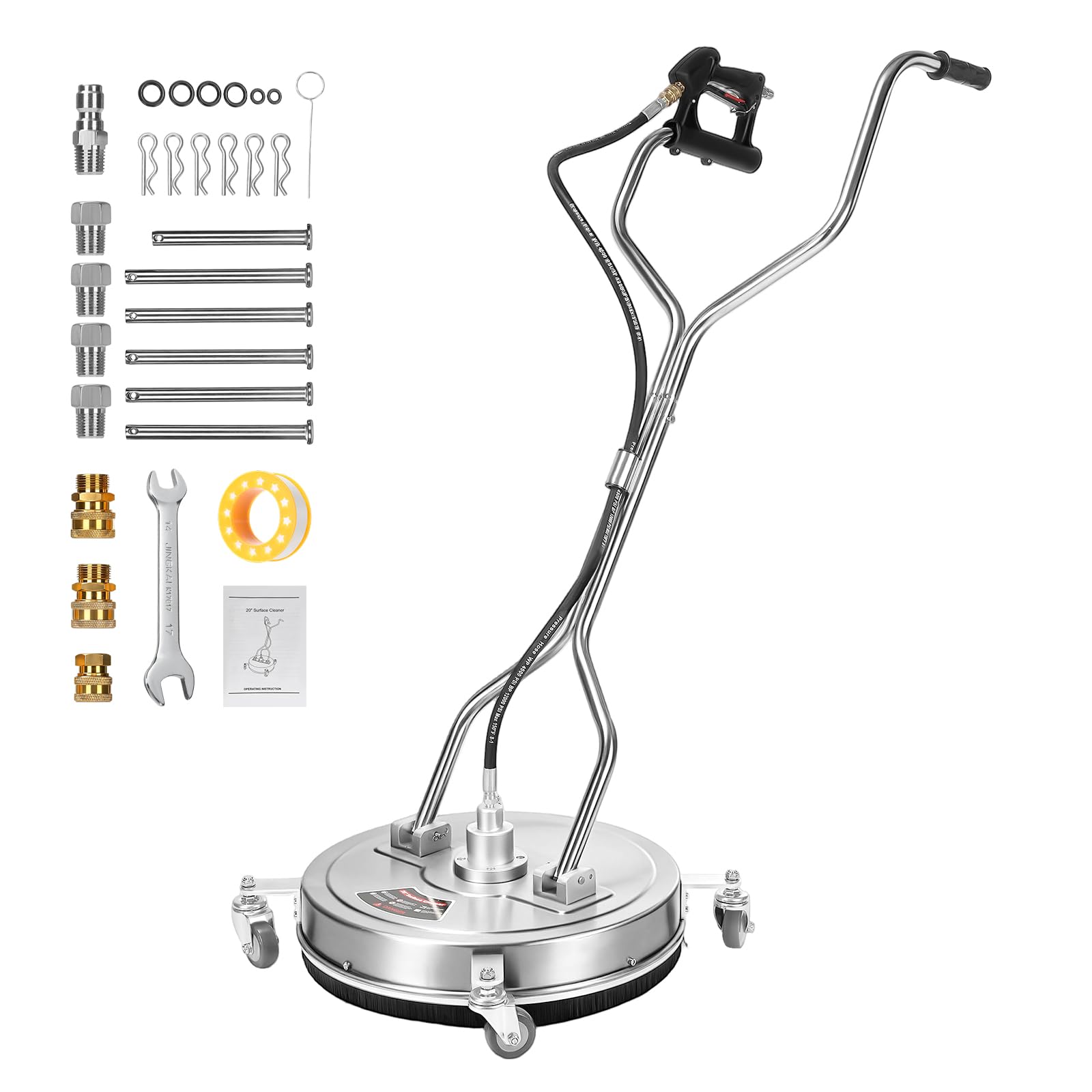 GEARWAVE front view of 20 inch surface cleaner showing compact commercial design and quick setup benefit