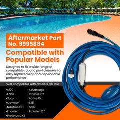 Gearwiz cable big float close-up showing buoyant design to prevent snags