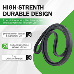 GEATaaT belt measured at 1-1/8 x 123 inches to confirm correct fit