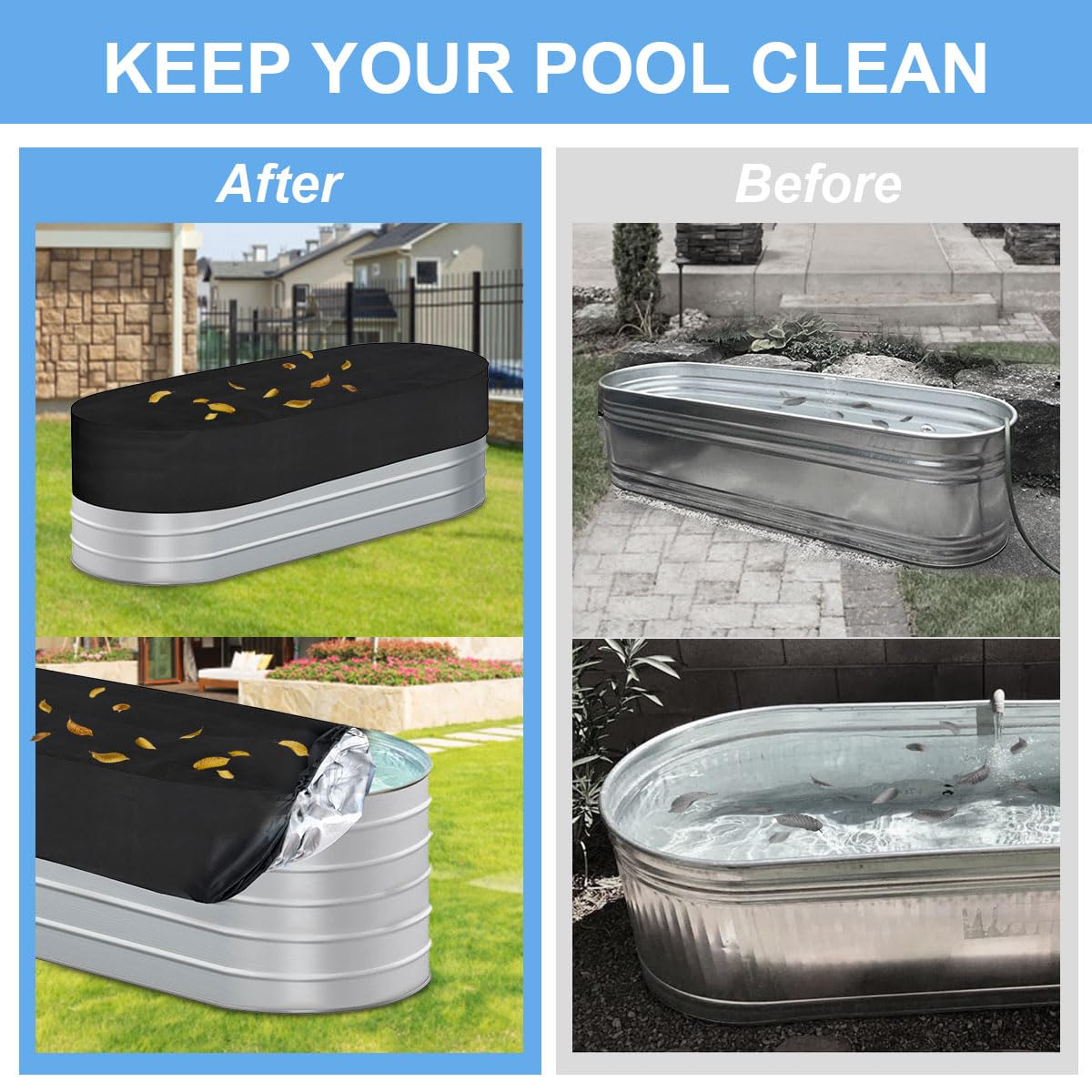 Gecic lifestyle backyard scene with covered cold plunge tub protected